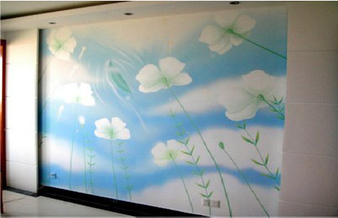 金门画墙绘怎么画好白云的蓬松感？