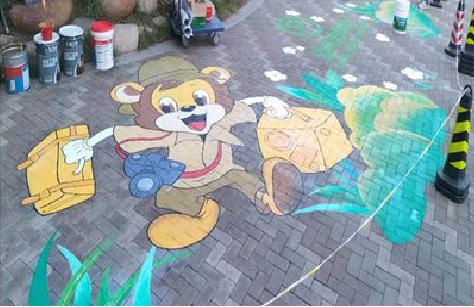 金门夏季画地面彩绘会遇到的问题