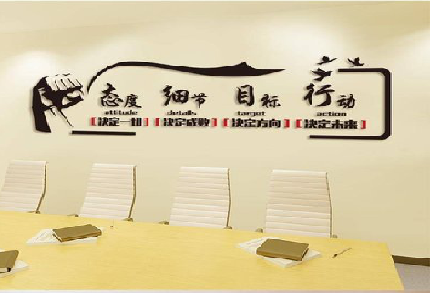 金门企业文化墙主要展示什么？