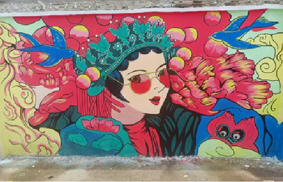 金门墙体彩绘-网红墙