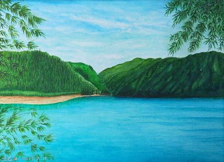 金门在墙绘中，如何绘画绿水青山？