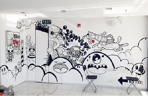 金门手绘墙并非传统涂鸦。