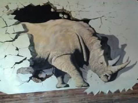 金门在墙绘中，如何绘制3D效果？